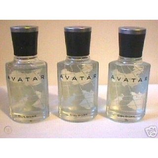 3 MINI BOTTLES AVATAR COLOGNE FOR MEN COTY NEW