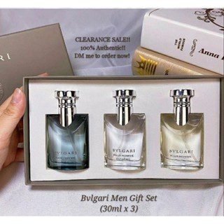 Bvlgari Pour Homme EDT Miniature Gift Set Perfume Original (30mlx3)