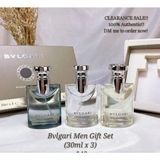 Bvlgari Pour Homme EDT Miniature Gift Set Perfume Original (30mlx3)