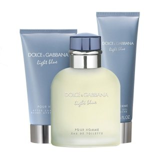 D & G LIGHT BLUE MEN 3 PIECE GIFT SET