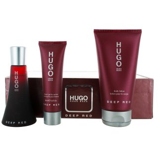 Deep Red Gift Set by Hugo Boss – 3 Pieces