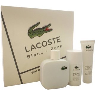 Eau de Lacoste L.12.12 Blanc 100ML Gift Set (3Pcs)