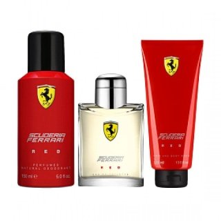 Ferrari Scuderia Red 3 pcs Gift Set For Men