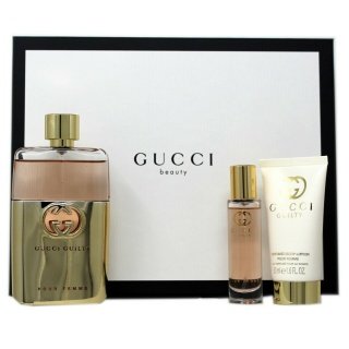 GUCCI GUILTY POUR FEMME 3 PEICE GIFT SET