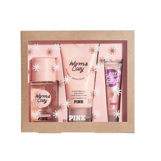 Pink Warm And Cozy Gift Set (3Pcs)