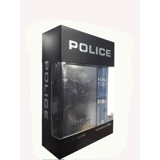 Police Wings Silver Gift Set