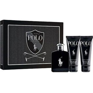 Polo Black 125ML Gift Set (3Pcs)