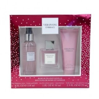 Vera Wang Embrace Rose Buds And Vanilla Gift Set (3Pcs)
