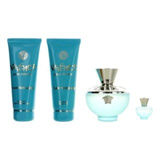 Versace Pour Femme Dylan Turquoise Gift Set (4Pc)