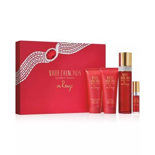 White Diamonds En Rouge- 4 Pc Gift Set